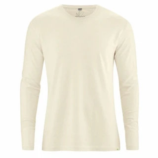 Hemp Basic long sleeve shirt Natural White_66219