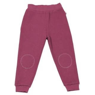 Pantaloni tuta per bambine felpati 100% cotone bio Rosa Antico_69279