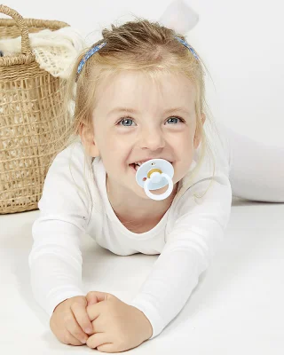 Pacifier BIBS NIGHT 2 pcs pacifiers Grey and Light Blue_79090