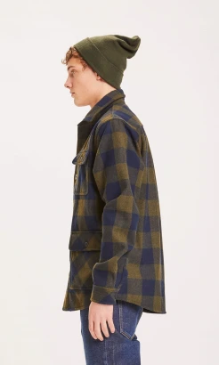 Overshirt Pine in recycled wool and polyester_82480