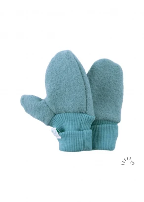 Kids' gloves in organic boiled wool_97014