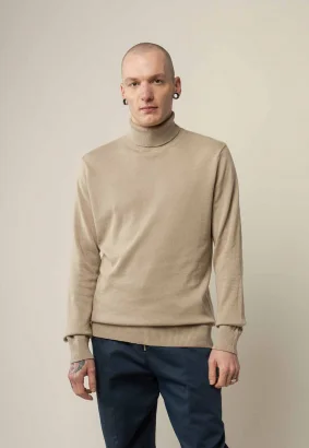 Kanja turtleneck sweater for men in Fairtrade Organic Cotton_82951