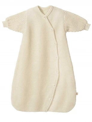 Baby Disana sleeping bag with sleeves in organic merino wool_83415