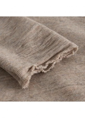 BLUSBAR ASYMMETRICAL Long sleeve for women in pure merino wool_85142