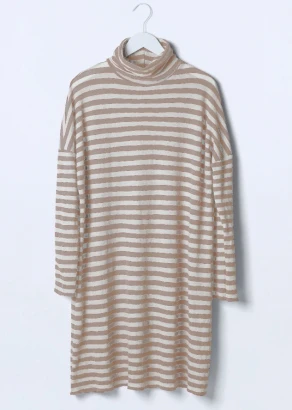 BLUSBAR turtleneck dress for women in pure merino wool_85254