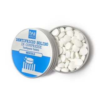 Antibacterial toothpaste in plastic free menthol whitening tablets_85102