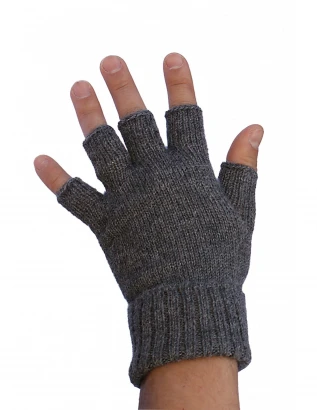 UNI HALF-FINGERED alpaca gloves_86108