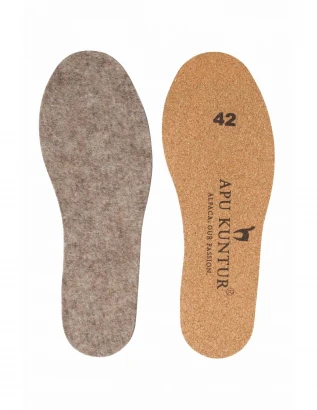 Thermal insoles in Alpaca wool and Cork_86340