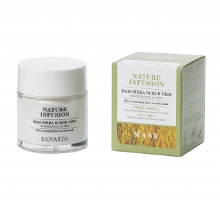 Exfoliation face mask with Rice starch and Green Tea Bioearth_87002