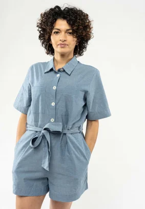 Sanela Chambray women's jumpsuit in Organic Cotton_89908