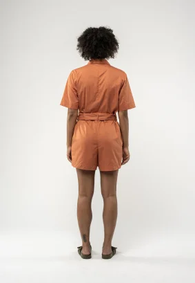 Sanela Coral women's jumpsuit in Organic Cotton_89911