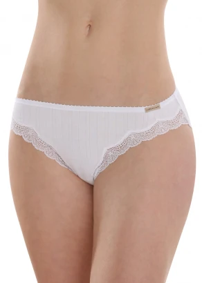 Jazz brief Earth with lace in organic cotton Comazo_90852