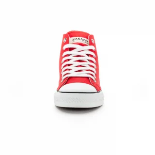 Sneaker Trainer White Cap High Cut Red in organic cotton Fairtrade_93142