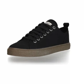 Scarpe Sneaker Goto Low Black in cotone biologico Fairtrade_93196