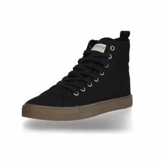 Scarpe Sneaker Goto High Black in cotone biologico Fairtrade_93228