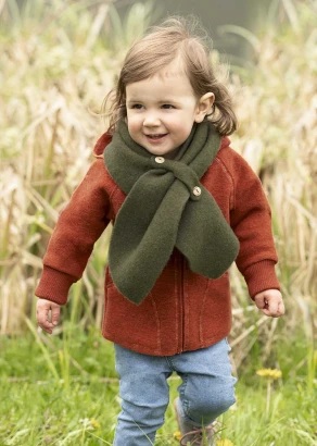 Organic wool fleece children's scarf_97057