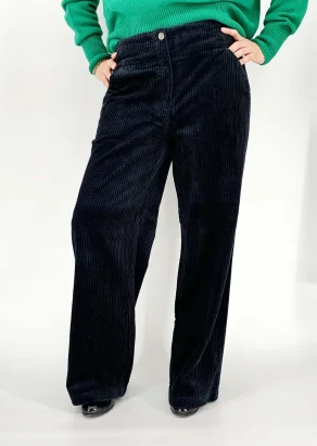 Marlene trousers for women in organic cotton velvet_98862