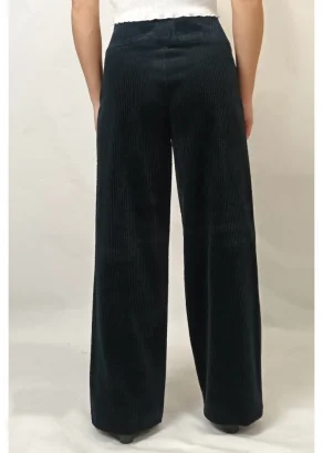Marlene trousers for women in organic cotton velvet_99731