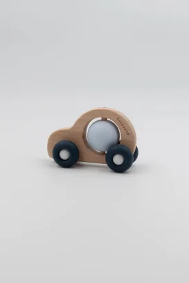 Toy Car in Wood and Blue and Light Blue Silicone_96757
