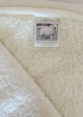 Double-layer merino wool and lambswool blanket_96904