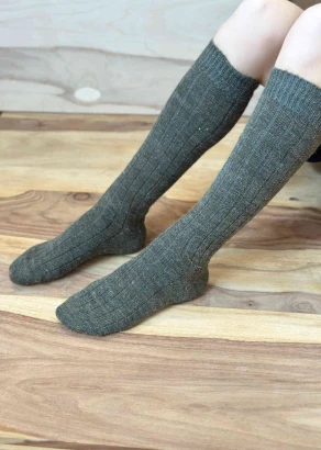 Women's and men's thin long socks in Alpaca and Wool_106609