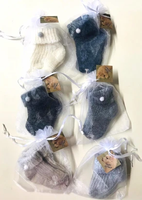Baby Socks for Newborns in Alpaca and Wool_96802