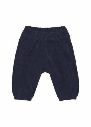 Baby pants in Bio Cotton velvet - India Ink_98020