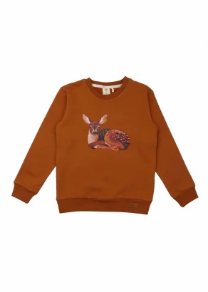 Little Fawns sweatshirt for girls in organic cotton_98756