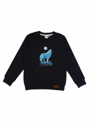 Singing Wolfs sweatshirt for children in organic cotton_98749