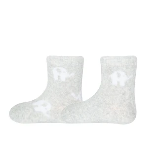 2 PAIR Socks for children in organic cotton: Grey Elephant_99625
