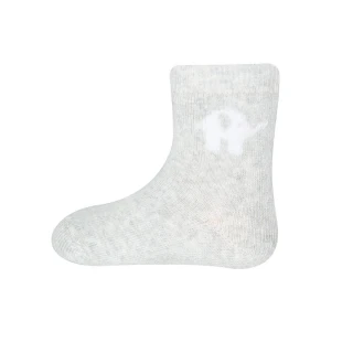 2 PAIR Socks for children in organic cotton: Grey Elephant_99626
