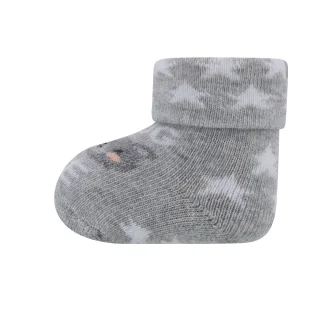 Teddy Bear Socks 2 PAIRS for Newborn in organic cotton_99682