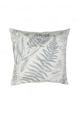 LEAVES cushion cover in gray Organic Cotton 50x50 cm_100125