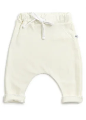 Pants for babies in Cream Organic Bamboo_100246
