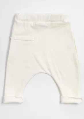 Pants for babies in Cream Organic Bamboo_100248
