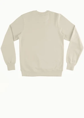 Unisex crewneck sweatshirt in pure organic cotton - SAND_100555