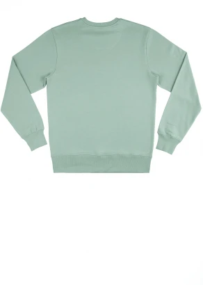 Unisex crewneck sweatshirt in pure organic cotton - SLATE GREEN_100557