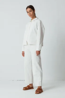 Olga jacket for women in organic cotton - Bianca_100817
