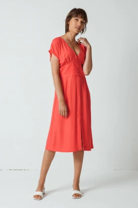 Women's Andone summer dress in sustainable viscose Ecovero_100651