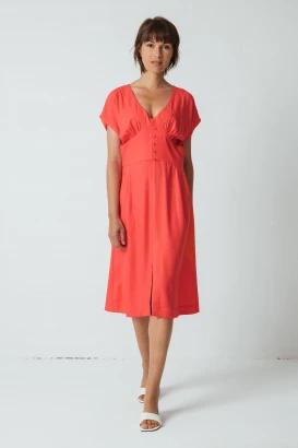 Women's Andone summer dress in sustainable viscose Ecovero_100653