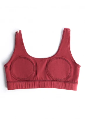 Padded top bra in organic cotton_101207