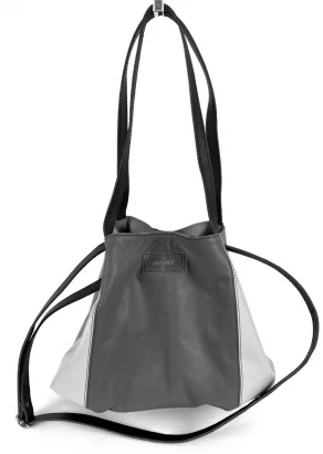 Two-volume Elba bag in EquoSolidale recycled leather_102336