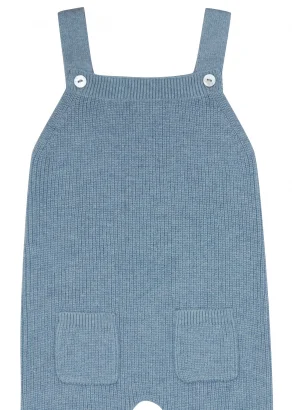 Children's knitted dungarees in Organic Cotton and Silk_102676