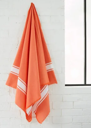 Flat weave Fouta towel 100x200 cm in recycled cotton_102950