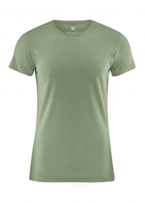 T-shirt uomo Slim Fit in Canapa e Cotone Biologico Verde Cactus_103057