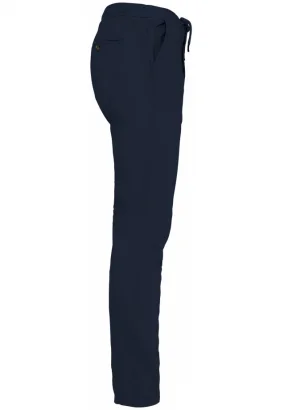 Men's Navy Chino Pants in linen and organic cotton_103382