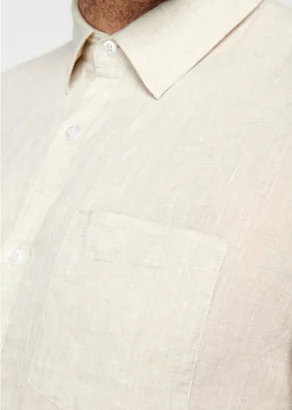 Camicia Enrique da uomo in lino -Naturale_103369