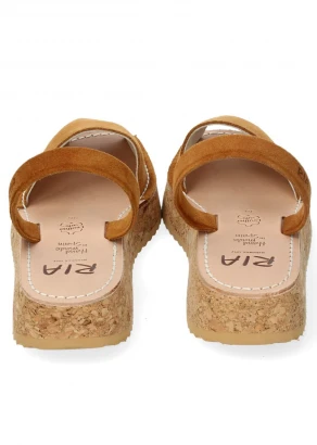Women's Turin Sandals in Natural Leather and Cork_103824