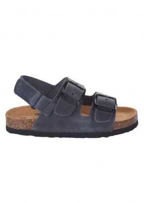 Poli Navy ergonomic sandals for Children in cork and natural leather_103900