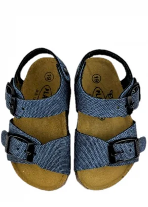 Pixel Ships sandals for children first steps in cork and natural leather_104141